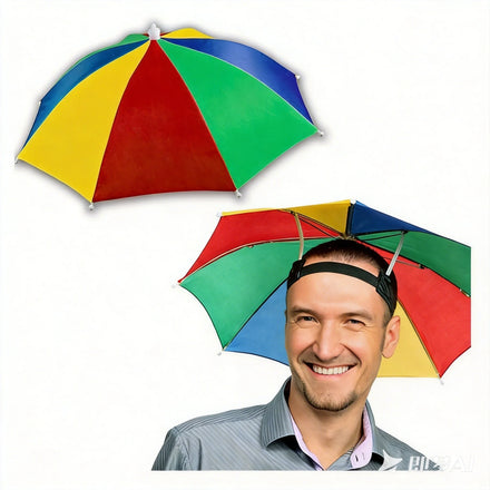 Custom Print Head Umbrella Promotional Small Umbrella Cap Umbrella Hat Wholesale
