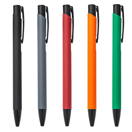 BolIgrafo Kugelschreiber Stylo Promotional Business Plastic Metal Functional Ballpoint Pen Custom Logo 0.5mm 1mm Writing Width