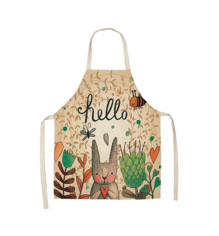 Happy Rabbit Kitchen Apron Kids Apron Children's Apron