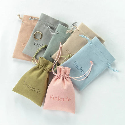 9x12cm Custom Printed Microfiber Envelope Drawstring Jewelry Pouch and Packaging Gift Bag