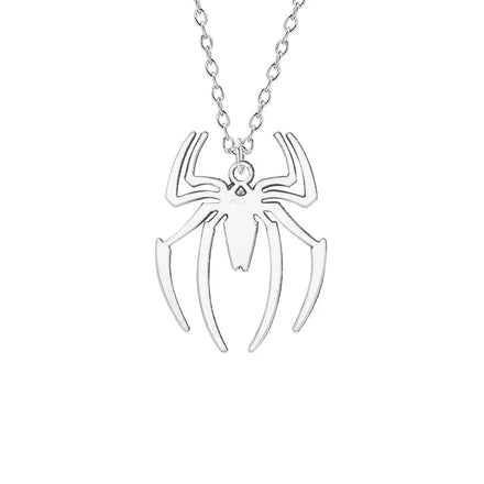 Jewelry Personality Aggressive Alloy Insect Spider Necklace Simple Retro Fashion Collar Chain for Men and Women