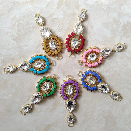 Wholesale Flip Flop Buckle Sandal Decoration Shoe Ornaments Rhinestone Buckle LSSD895-1