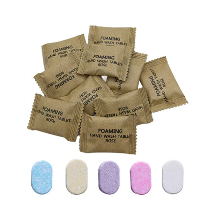 OEM Fragrance Hand Soap Basic Cleaning Hand Wash Tablets With Kraft Sachet