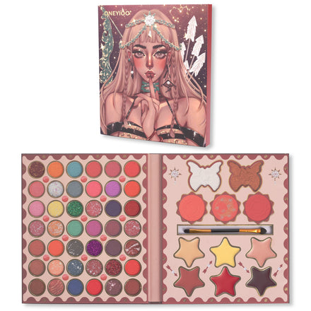 53 Color Eye Shadow Factory Direct Card Captor Sakura Pattern Custom Waterproof High Pigment Pearlescent Matte Large