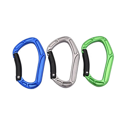 Heavy Duty D-Shaped Aluminum Carabiner Clip 6cm Spring Gate Snap Hook for Outdoor Camping Backpack Keychain & DIY Crafts