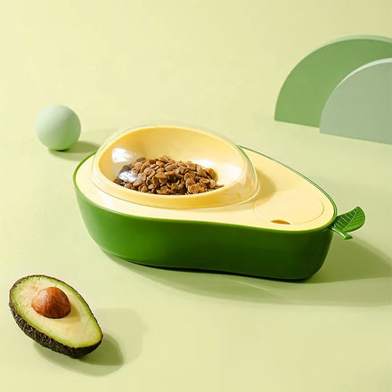 New Arrivals Small and Medium Anti-choke Dog Cat Slow Eating Avocado Pet Food Bowls