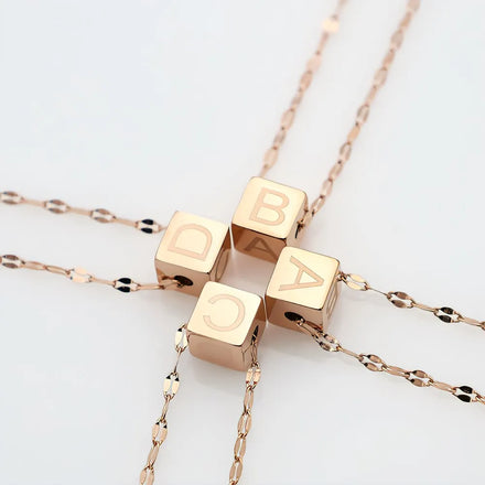 Wholesale Jewelry Initial Letter 18k Gold Letter Necklace