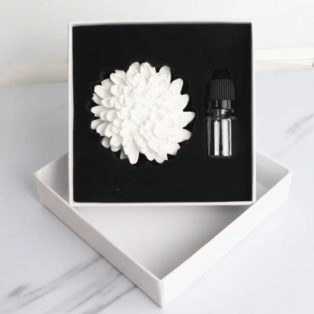 Wholesale Home Fragrance Scented Ceramic Aroma Plaster Air Freshener Handmade Porcelain Flower Essential Oil Reed Diffuser
