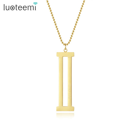 SP-LAM Latest Chain Link Woman Jewelry Stainless Steel Hip Hop Pendant Fancy Design Jewelry Necklace