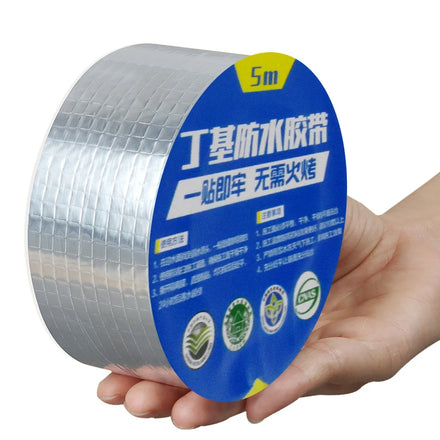 Factory Wholesale Aluminum Foil Waterproof Butyl Tape for Roof and Wall Seam Sealing