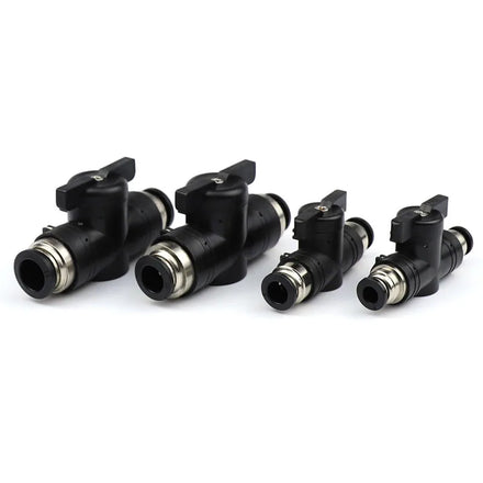 4/6/8/10/12mm Black Pneumatic Connector Quick Adapter BUC Hand Valve Switch Water Tube Fittings OEM Customizable Shut Ball Valve