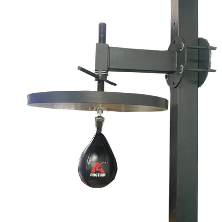 ANGTIAN Factory Custom Leather Platform Punching Speedball Wall Mounted Boxing Heavy Duty Platform Speed Bags