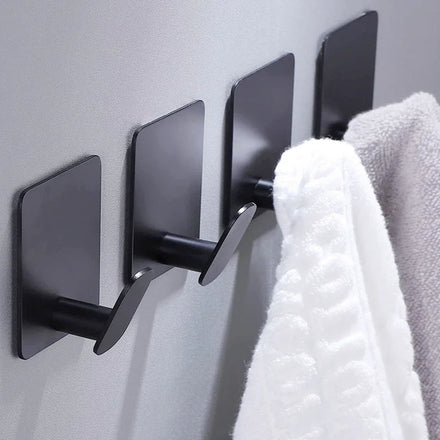 Metal Adhesive Self Stick Towel Robe Key Hooks Heavy Duty Coat Hooks Stainless Steel Sticky Wall Hook