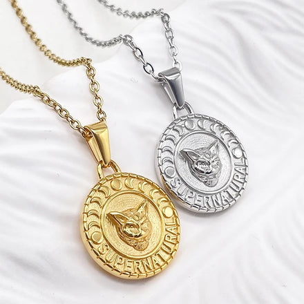 Vintage HIp Hop Gold Silver Pendant Necklace Men Stainless Steel Jewelry Cool Lion of Judah Necklaces