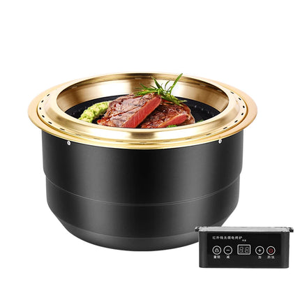 Japanese and Korean Upper Smoke Exhaust Electric Grill Indoor Table Top Embedded Electric Bbq Grill
