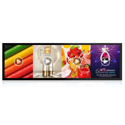 Bar Stretched LCD Advertising Display for Digital Signage & Equipment for Shopping Malls Retail Stores Elevators SDK Function