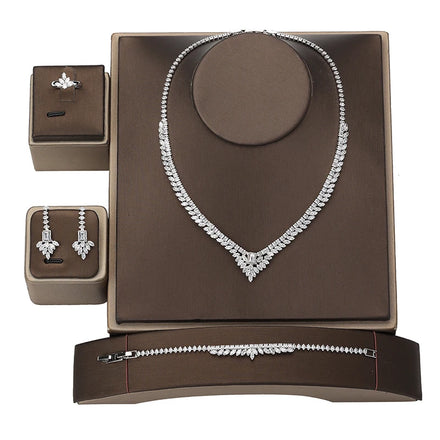 Fashion Jewelry Set Women Wholesale Luxury Dubai Cubic Zirconia Jewelry Set Bridal Casting Jewelry BN8544
