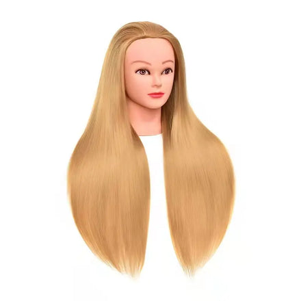 Top Quality Teaching Mannequin Head with Human Hair Customizable Training Doll Head for Hairdresser