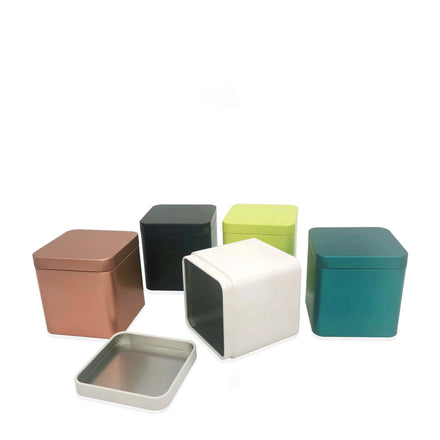 Wedding Favors Gifts Tinplate Food Packaging Square Tea Mini Tin Can