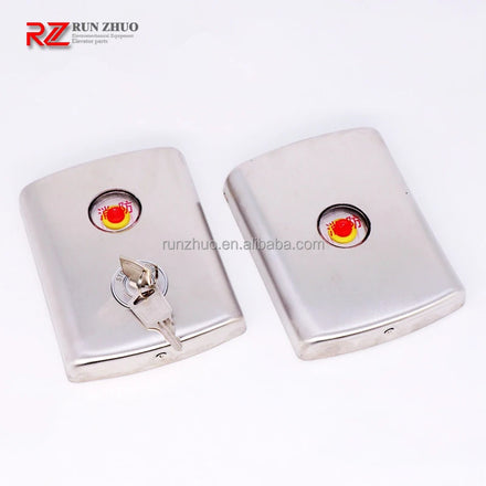 XIZ* O**S Elevator LOP HOP Wall Mounted Stainless Steel Fireman Switch Hall LOP Fireman Switch