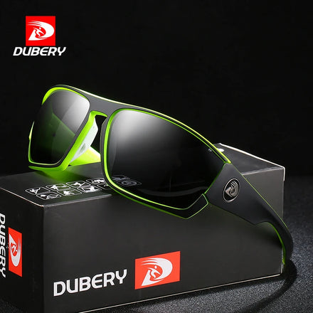 DUBERY Source Manufacturer Luxury Brand 2026 Baseball Sunglasses Polarized Customised PC TAC Unisex Sunglasses Transparent Red