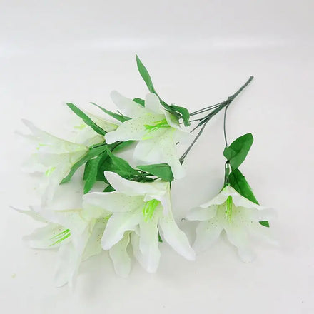 Spot 50 cm High Perfume Lily Home Decoration 7 Head Simulation Hundred Flowers Wholesale