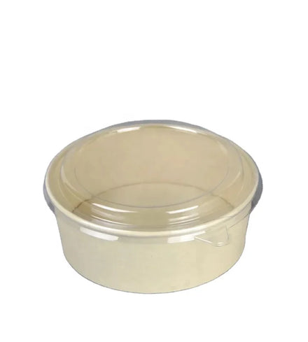 Eco Friendly Bamboo Pulp Disposable Paper Salad Food Container Bowl