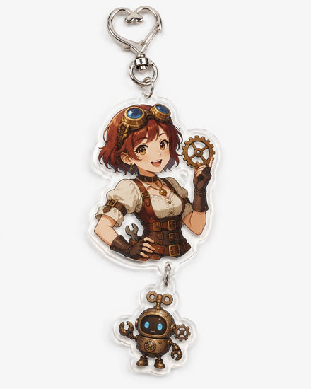 Custom Anime Transparent Printing Iridescent Acrylic Charm Gift Giveaway