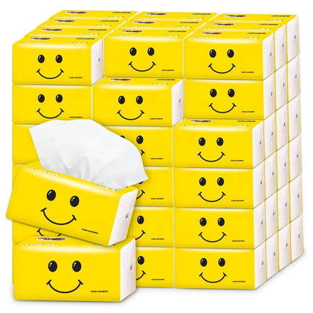Customized Logo Eco-Friendly Soft Tissue Paper 100% Virgin Wood Bamboo Pulp Bag Facial Tissue for Home Use
