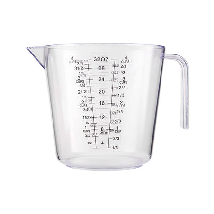 300ml 600ml 1000ml PP Measuring Cup Clear Scale Show Transparent Mug Pour Spout3 Size Measuring Device