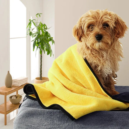 Absorbent Quick Dry Dog Towel Microfiber Absorption Pet Quick-dry Dog Towel Bath Supplies for Dog Cats Products