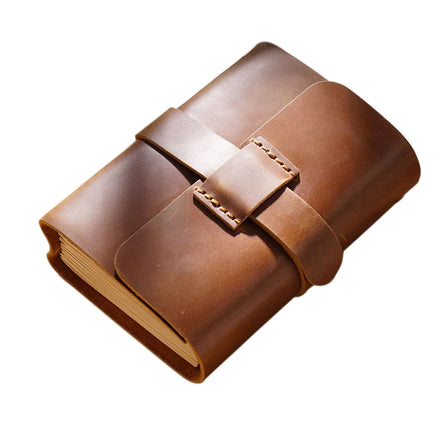 Handmade Eco-Friendly Genuine Leather Planner Stamping Custom Logo Creative Style Customizable Cover Pages Spine Promotional
