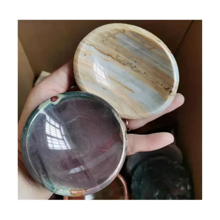 Wholesale Natural Quartz Crystal Crafts Spiritual Products Healing Crystals Ocean jasper Bowl for Christmas Decoration 2023