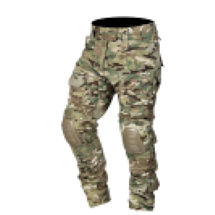 IDOGEAR Camo Camouflage Outdoor Training Combat Trouser Tactical Pants With Knee Pads for US and Russian