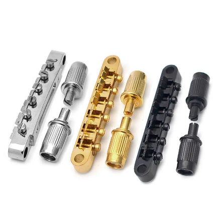 Saddle Bridge T-O-Matic Bridge for LP SG Electric Guitar TOM Bridge Black/Chrome