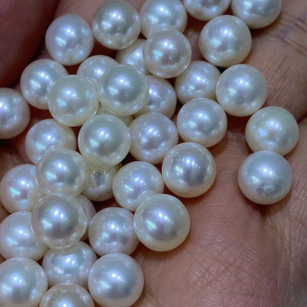 Popular Size 8-9mm Nice Luster White Color Round Freshwater Loose Pearl for Wholesale DIY Jewelry