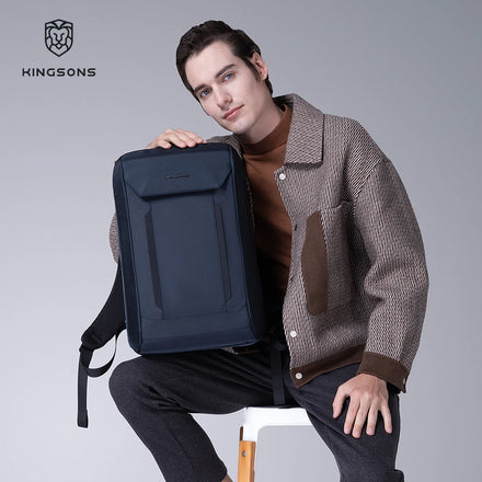 Kingsons Backpack Light Business Back Pack Waterproof Laptop Backpack Fit Student Backpack Multi-compartments Laptop Bag