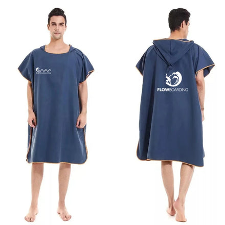 Custom Print Microfiber Quick Dry Beach Towel Poncho Beach Hooded Bathrobe Towel