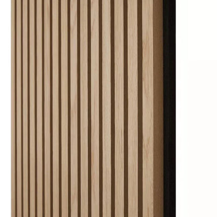 DIY 21mm Natural Walnut and Oak Acoustic Slat Wood Wall Panels for Home