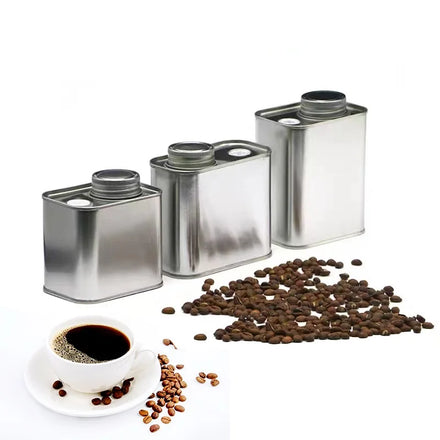 Food Grade Tinplate Metal Box with Degassing Valve for Coffee Bean and Baking Storage for Candy Chocolate Tin Cans Packaging