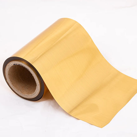 BOPET Plastic Polyester Metalized Gold Laminated Roll Paper Christmas Wrapping Paper Roll