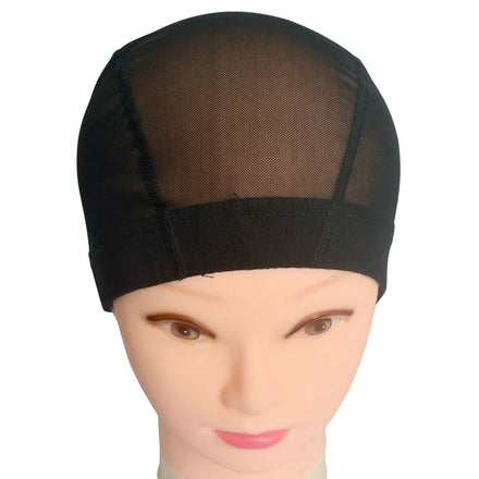 Stretch Mesh Spandex Net Dome Cap Plastic Black Spandex Dome Wig Caps for Making Wigs