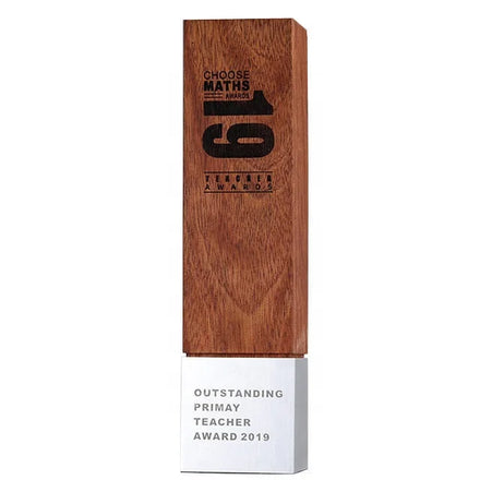 High Quality Custom Crystal Blank Award Trophies Aluminum Alloy Solid Wooden Business Trophy Award Plaque
