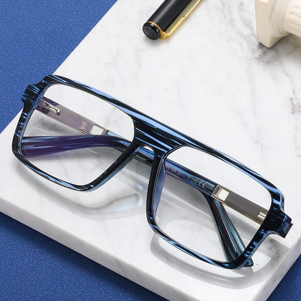 MS 93503 Eyeglasses Stylish Blue Light Blocking Glasses for Men and Women Classic Design Universal Plastic Frame
