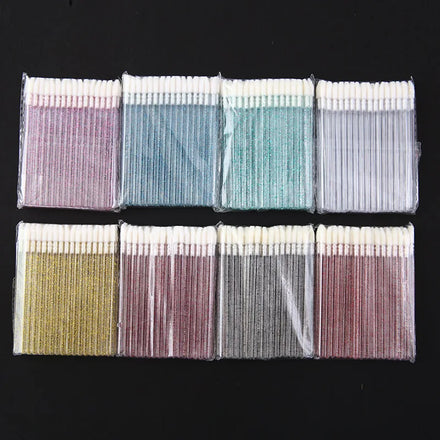 Disposable Glitter Eyelash Extension Cleaning Brushes Crystal Micro Lip Gloss Applicator Shining Cleaner Makeup Tools
