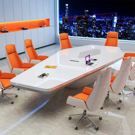 Commercial Furniture Conference Room Tables and Chairs Large Boardroom Meeting Table 100% MDF Wood HYZ12 High End Modern Table