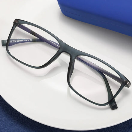 MS 95353 Eyeglasses the New Design for Men's Plastic Classic Full-Frame Stylish Blue Light Blocking Glasses