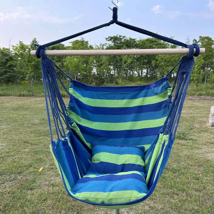MINGCHAN Hammock Chair Hanging Rope Swing Max 300 Lbs Hanging Chair Comfort & Durability Perfect for Outdoor Home Bedroom
