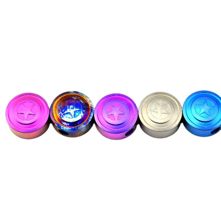 10% EDC Titanium Anodized Color Knife Accessories Ti Beads Wire EDM Paracord Lanyard Pendant Bead 9*18mm Multi-Function
