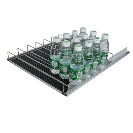 ORIO Supermarket Beverage Cooler Glides Gravity Feed Roller Shelf Flex Roller Shelves